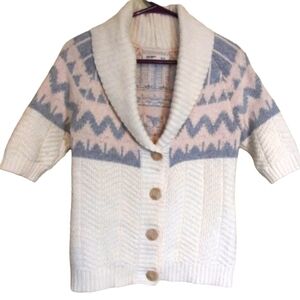 Old Navy Women's Cardigan Shawl Collar Button Down Knit Sweater Size S/P Cream